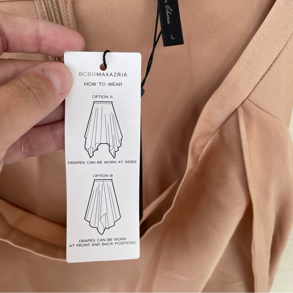 BCBGMAXAZRIA Caryln Satin Skirt in Maple Size L (NWT) - Picture 10 of 13
